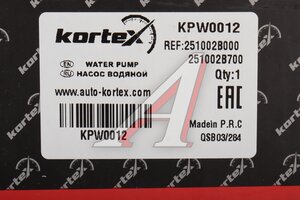 Насос водяной HYUNDAI Elantra (06-),i30 KIA Ceed KORTEX KPW0012, 25100-2B700