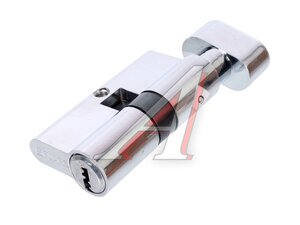 Личинка 2000ZMKnob60(25+10+25) хром 5кл с вертушк. 2000ZMKnob60 CP 5Key