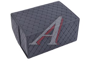 Органайзер в багажник 50х35х25см 3D экокожа черный кант черный бабочка DREAMCAR DC-000-1101134