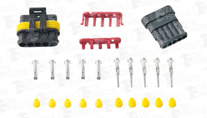 Разъем IVECO HYUNDAI KIA электрический (5-ти контактный) (7812051+7812054) TE PARTS 7112005, 8KW744809801