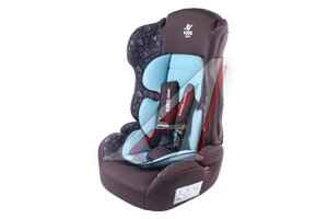 Автокресло детское 9-36кг (I-II-III) 1-12лет шоколадные буквы "Sputnik" KIDS PLANET KRES2545