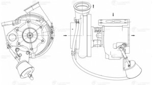 Турбокомпрессор КАМАЗ-5490 MERCEDES Axor LUZAR LAT0789, A0090969299, A009096929980