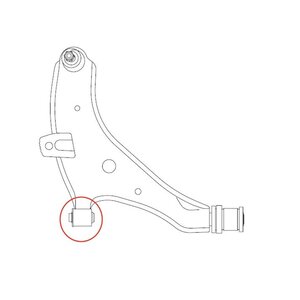 Сайлентблок DAEWOO Nexia (95-) рычага подвески передней передний CTR GV0117, CVKD-17, 96185973