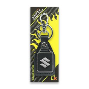 Брелок "SUZUKI " металл, кожа MASHINOKOM BKN 003