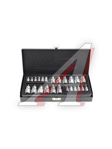 Набор головок 1/4" 1/2" Е4-Е18 Т7-Т50 24 предмета АВТОДЕЛО 39924, 16152