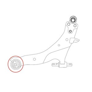 Сайлентблок KIA Cerato (08-) рычага переднего передний CTR GV0057, CVKH-65, 54584-0Q000