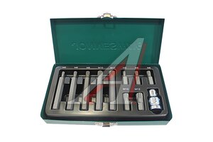Набор бит SPLINE M5,М6,М8,М10,М12 11 предметов в кейсе JONNESWAY S29H4111S