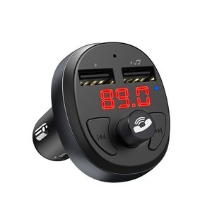 Устройство зарядное в прикуриватель с трансмиттером (bluetooth,hands free) HOCO E41 black