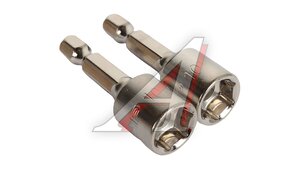 Ключ-насадка ЗУБР магн. 1/4 10х45мм 2шт. 26392-10-02