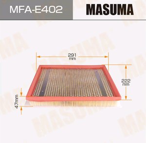 Фильтр воздушный OPEL Astra (04-) MASUMA MFA-E402, LX1926, 93192882/5834279/5835125