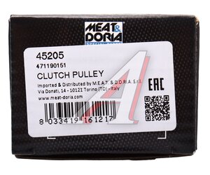 Шкив TOYOTA Auris (06-09) генератора MEAT&DORIA 45205, APN2486DE, 27415-0T010