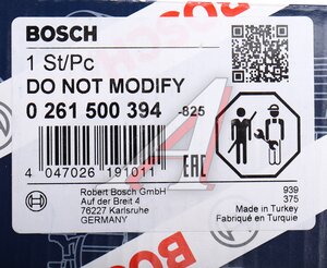 Форсунка FORD Focus (11-) (1.6) топливная BOSCH 0261500394, 2013353