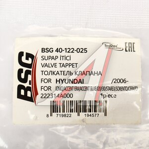 Гидрокомпенсатор HYUNDAI Accent (05-10) BSG BSG40122025, 22231-4A000