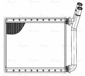 Радиатор отопителя TOYOTA Corolla (06-) LUZAR LRh1914, 87107-42170, 87107-02150