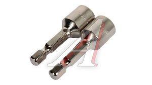 Ключ-насадка ЗУБР магн. 1/4 10х45мм 2шт. 26392-10-02
