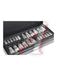Набор головок 1/4" 1/2" Е4-Е18 Т7-Т50 24 предмета АВТОДЕЛО 39924, 16152