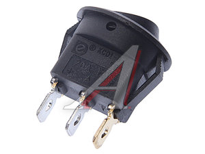 Выключатель клавиша 12V 16A круглый с синей подсветкой REXANT 36-2581