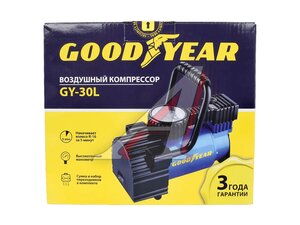 Компрессор автомобильный 30л/мин. 10атм. GOODYEAR GY000101
