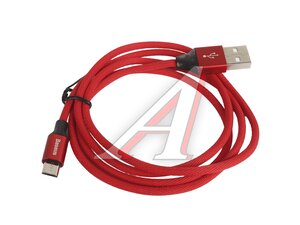 Кабель micro-USB 1м красный CAMYW-A09