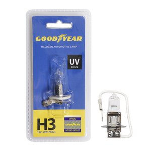 Лампа 12V H3 55W PK22s блистер (1шт.) GOODYEAR GY013121, АКГ12-55-1 (H3)