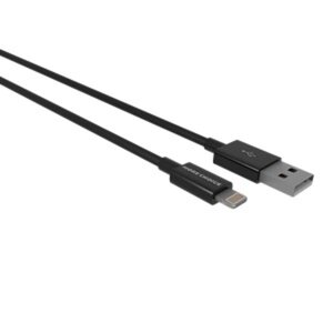 Кабель iPhone (5-) 2.4A 1м MORE CHOICE K42i Black