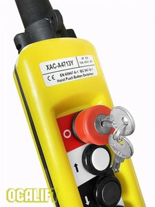 Пульт управления для кран-балок 4 кнопки,1 скорость,стоп,IP65 OCALIFT XAC-A4713Y