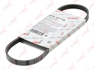Ремень приводной поликлиновой 4PK718 LYNX 4PK718