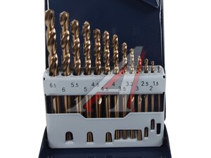 Набор сверл по металлу 1.5-6.5мм HSS (13шт.) THORVIK TDBS13K5