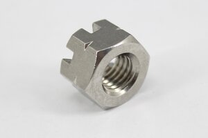 Гайка М10х1.5 корончатая нерж.А2 DIN935 нерж.