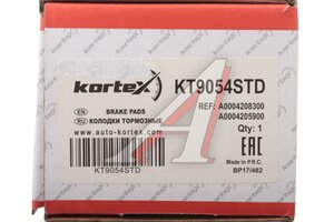 Колодки тормозные MERCEDES GLC (X253) (15-) задние (4шт.) KORTEX KT9054STD, GDB2154, A0004205900