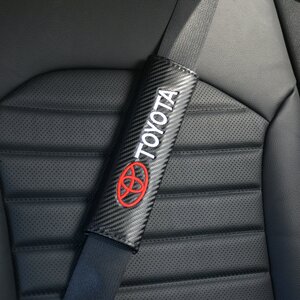 Накладка на ремень безопасности "TOYOTA" 2шт. MASHINOKOM NRB001