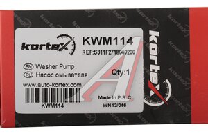 Насос омывателя CHANGAN CS75 Plus стекла ветрового KORTEX KWM114, S311F2718040200