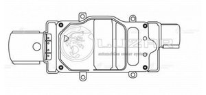 Блок управления FORD Focus (11-) вентилятором LUZAR LFR1075