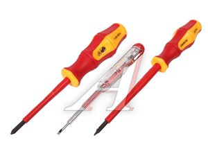 Набор отверток SL4-SL5.5,PH1-PH3 диэлектрических 6 предметов THORVIK SDIS6CP