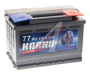 Аккумулятор KARHU 77А/ч обратная полярность 6СТ77(0), 4873720014772