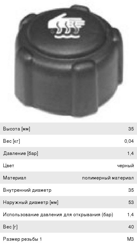 КРЫШКА РАДИАТОРА METALCAUCHO 03563