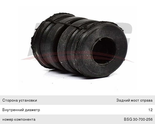 Втулка стабилизатора FORD Mondeo (93-00) заднего (1шт.) BSG BSG30700256, 93BB5C493AC