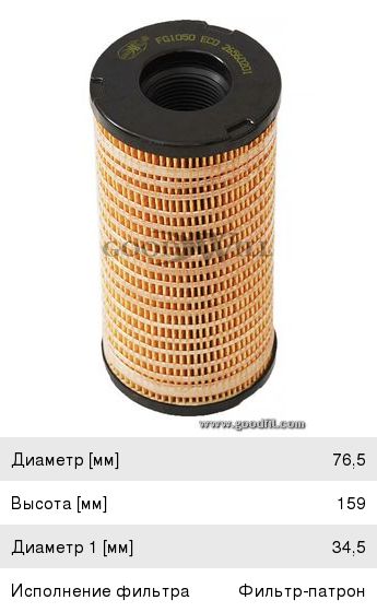 Фильтр топливный ATLAS BOBCAT GOODWILL FG1050ECO
