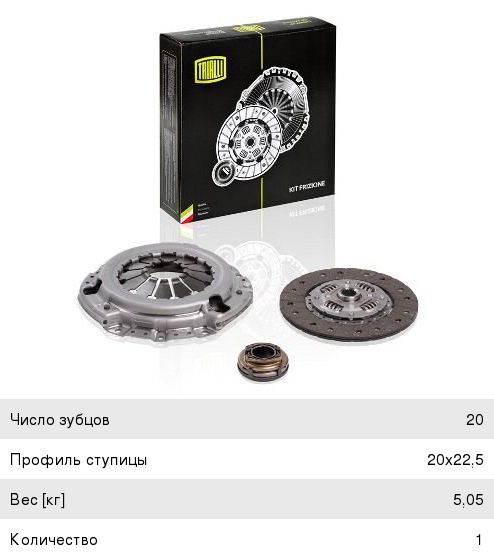 Корзина сцепления MAZDA 3 (04-09) (1.3/1.4/1.6) TRIALLI FR2503, Z601-16-410A
