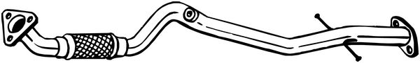 Труба выхлопная глушителя OPEL Astra J (10-) BOSAL 800-185, CBD110.016, 95511503