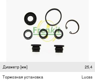 Ремкомплект ALFA ROMEO 159,166 цилиндра тормозного главного FRENKIT 125066