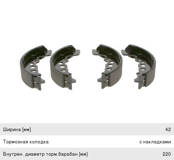 Колодки тормозные барабанные Suzuki Escudo 97-05 / Grand Vitara 97-05