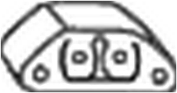 Кронштейн ALFA ROMEO 145,146,147 крепления глушителя BOSAL 255-973, 60624931
