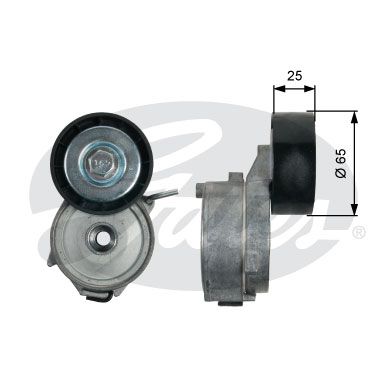 Ролик приводного ремня LAND ROVER Freelander 2 натяжной GATES T39211, VKM33406, LR003651