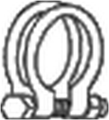 Хомут глушителя d=53,5 M8 (1шт.) BOSAL 250-453