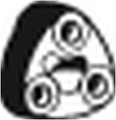 Крепеж TOYOTA Carina глушителя BOSAL 255-053, 17561-73020