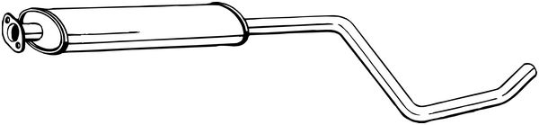 Резонатор CHEVROLET Cruze (09-) BOSAL 284-611, CBD120016, 13317220