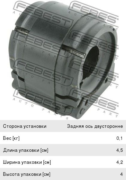 Втулка стабилизатора FEBEST MZSB-KER MZSB-KER