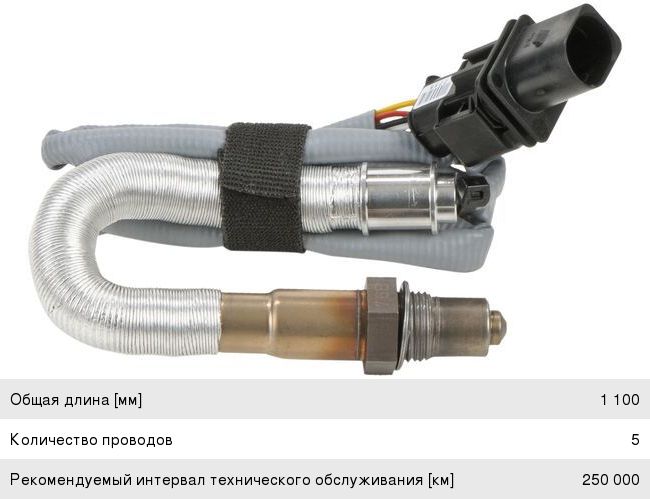 Датчик кислорода BMW 5 (E60,E61),X5 (E70),X6 (E71) BOSCH 0258017101, 11787557758