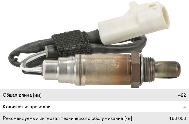 Датчик кислорода FORD BOSCH 0258005717